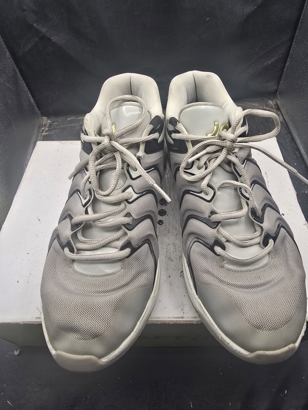 Nike Men's Gray and Black Athletic Running Shoes